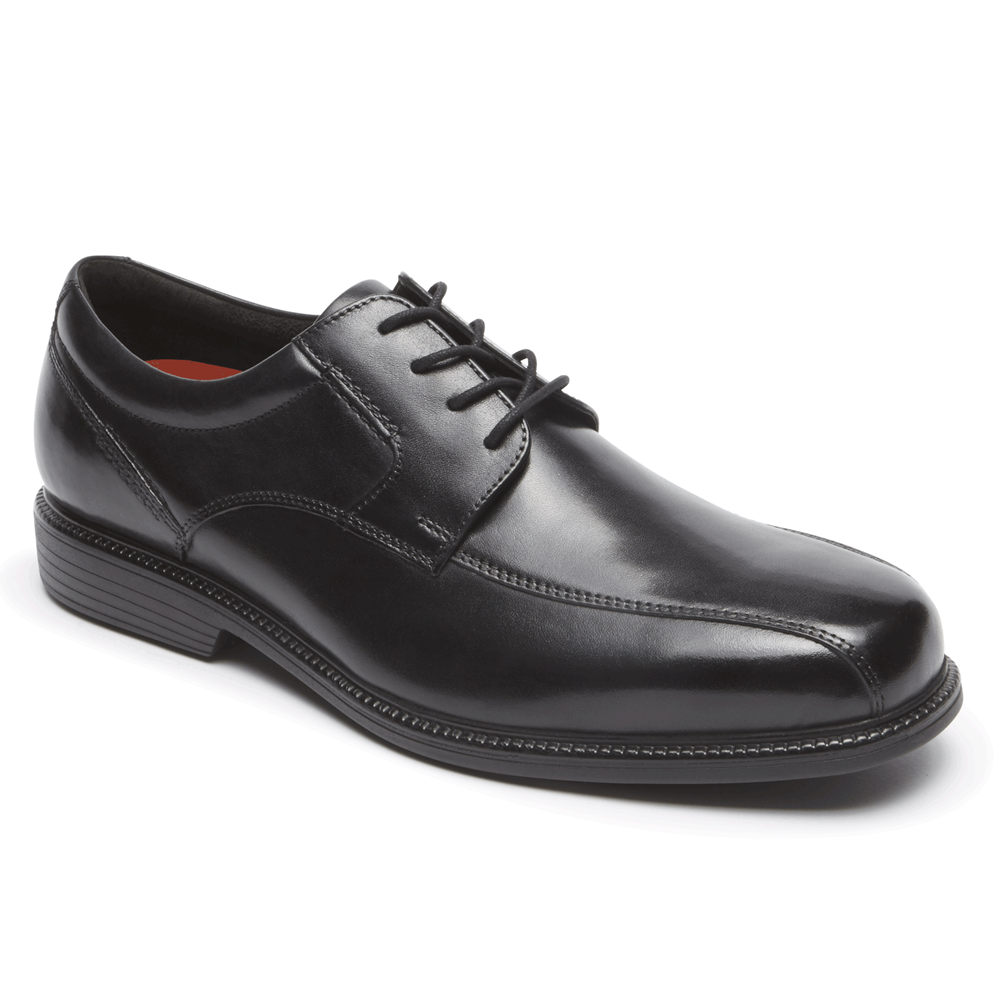 Oxfords Rockport Homem Pretas - Charles Road Bike Toe - 19762CTPQ